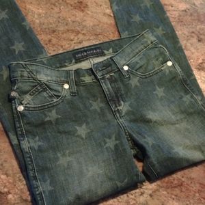 Rock & Republic Blue Stars Stretch Jeans 2 P S